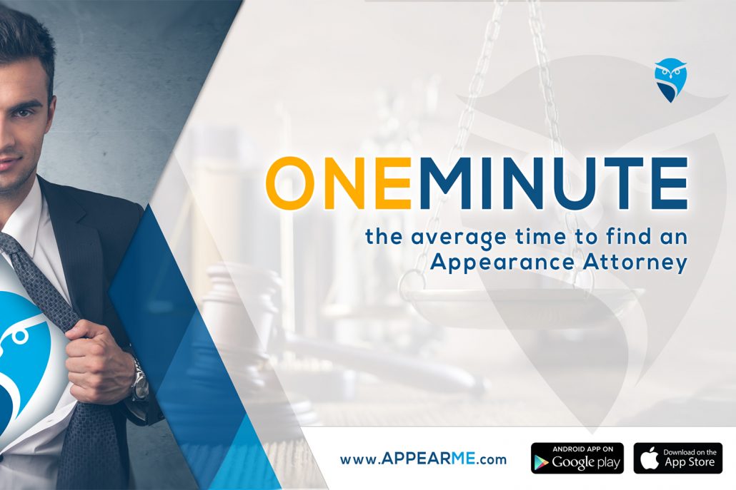AppearMe Works Too Fast for Its Users – One Minute to Find an Appearance Attorney